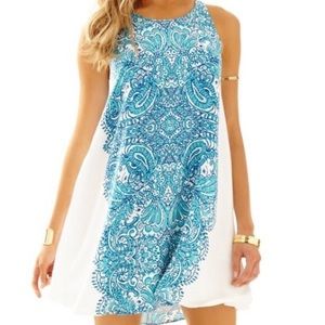 💕NWOT Lilly Pulitzer Wright Trapeze Dress, XS, Tipsy Tusk